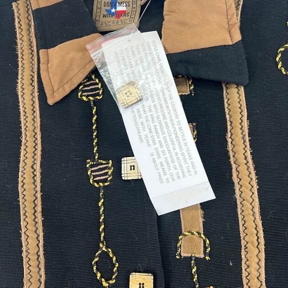 NWT Dont Mess With Texas Button Up Blazer Jacket Black Horse Equestrian Womens M - Picture 7 of 12